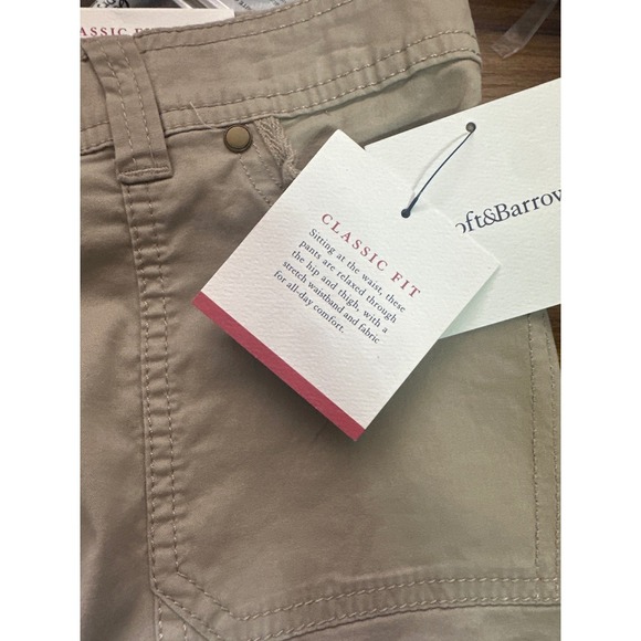 Croft & Barrow Classic Fit Beige Capri Pants Womens Stretch Cargo Cropped - Picture 8 of 8